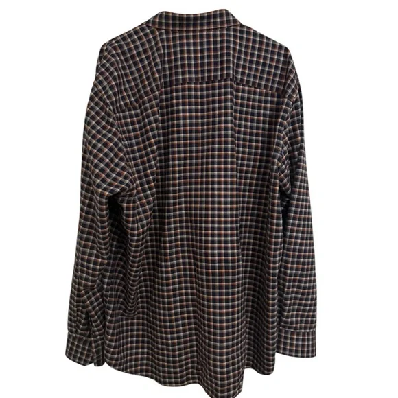 Johnston & Murphy Plaid Button Down Shirt XXL Classic Casual Flannel Style 2XL - Picture 4 of 4